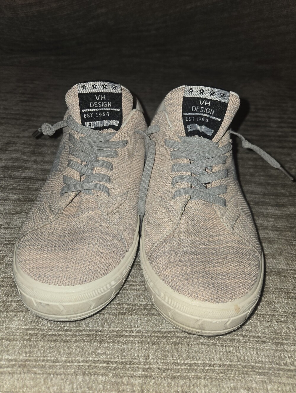 Men's Light Pink Knit Casual Sneakers